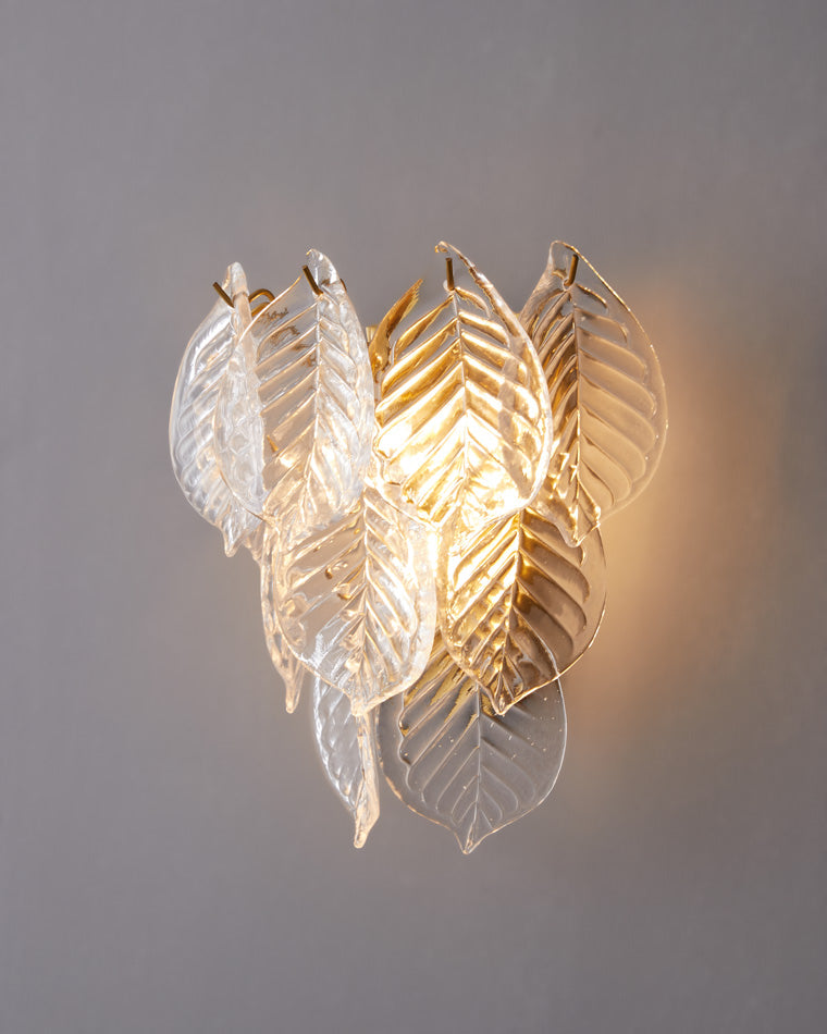 Diff Leaf Glass Wall Sconce-DF6099