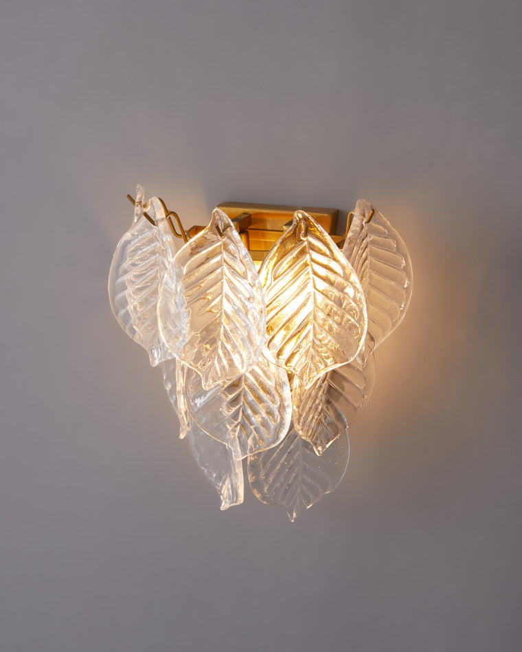 Diff Leaf Glass Wall Sconce-DF6099