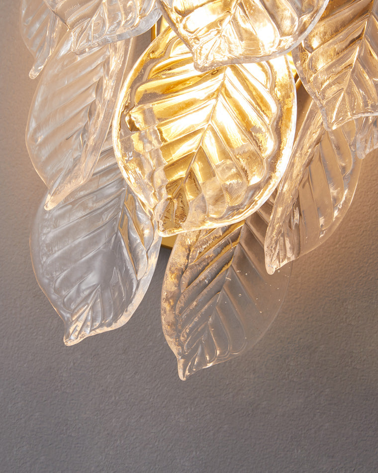Diff Leaf Glass Wall Sconce-DF6099