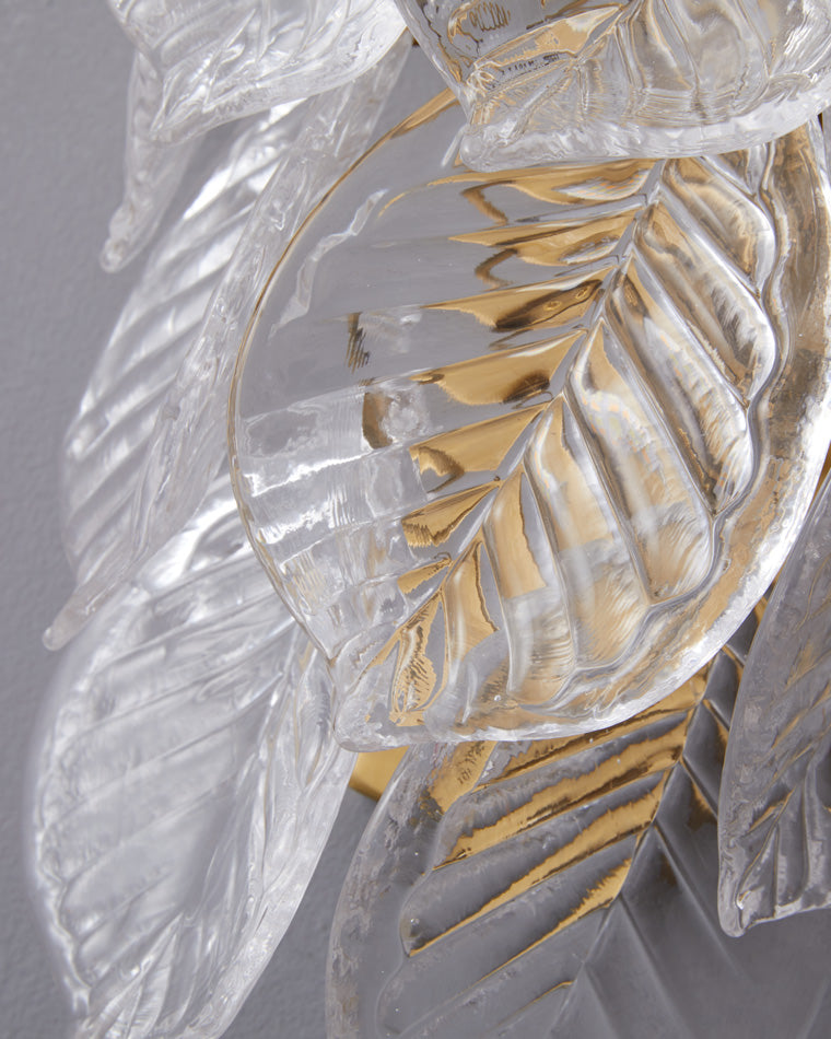 Diff Leaf Glass Wall Sconce-DF6099