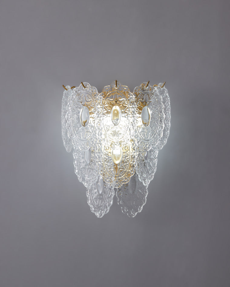 Diff Leaf Glass Wall Sconce-DF6099