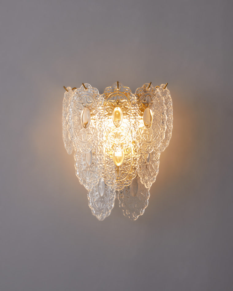 Diff Leaf Glass Wall Sconce-DF6099