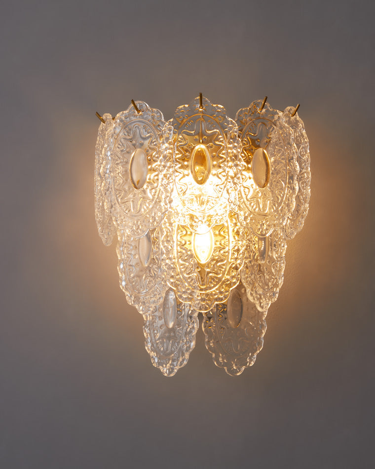 Diff Leaf Glass Wall Sconce-DF6099