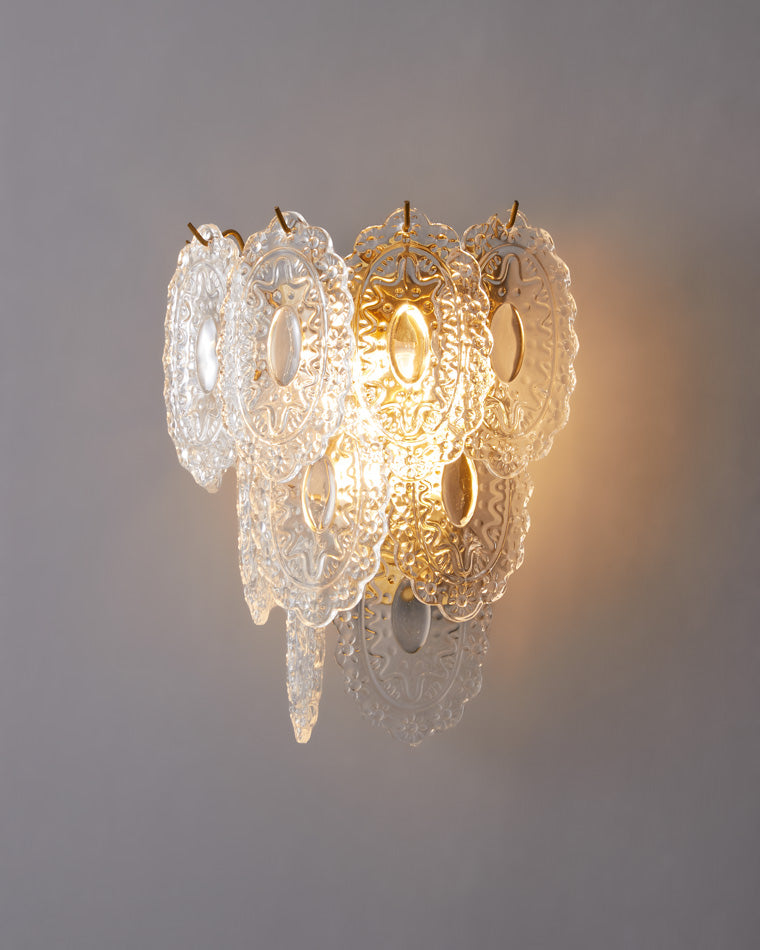 Diff Leaf Glass Wall Sconce-DF6099