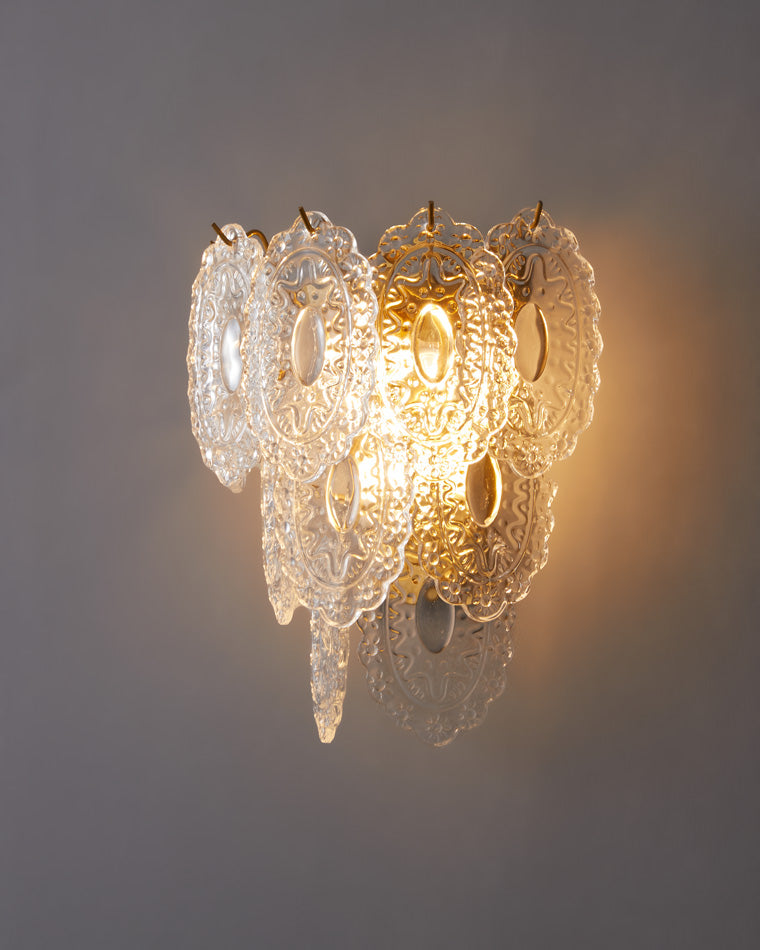 Diff Leaf Glass Wall Sconce-DF6099