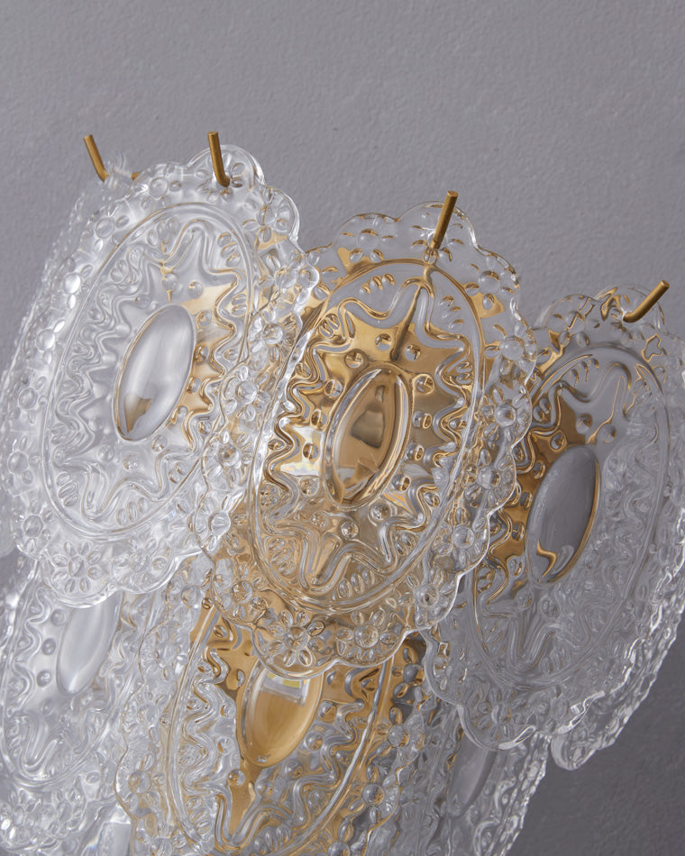 Diff Leaf Glass Wall Sconce-DF6099