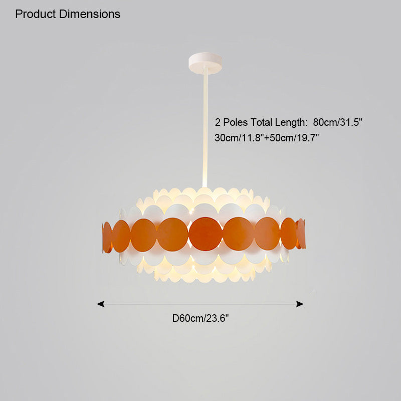 Diff Black/Blue Round Chandelier-DF2140