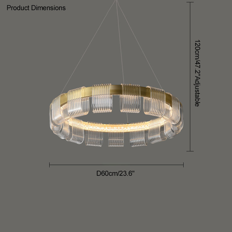 Diff Gold Circular Led Chandelier-DF2166
