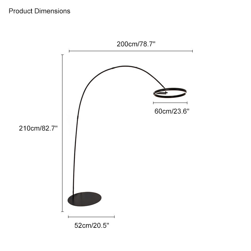 Diff Circular Arc Floor Lamp-DF7006