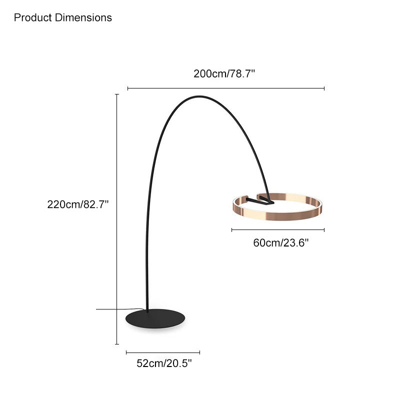 Diff Circular Arc Floor Lamp-DF7006