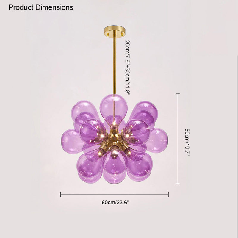 Diff 18 Bubbles Glass Chandelier-DF2051