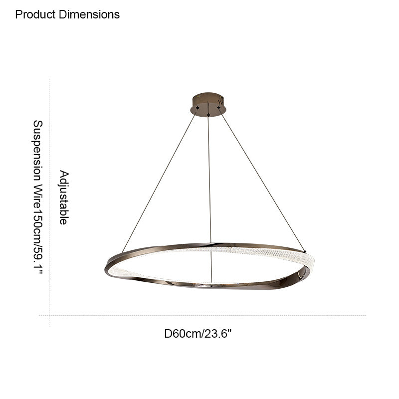 Diff Möbius Circular LED Chandelier-DF2128