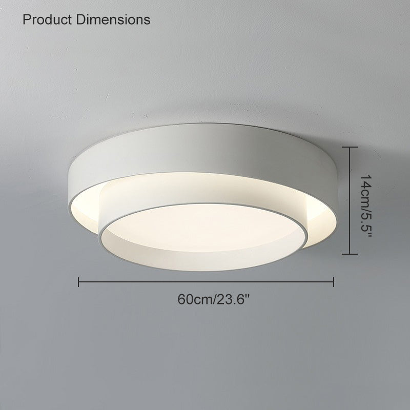 Diff Asymmetrical Round Flush Mount Ceiling Light-DF1022