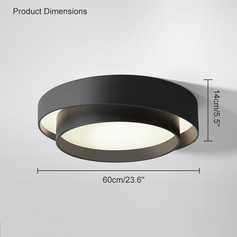 Diff Asymmetrical Round Flush Mount Ceiling Light-DF1022