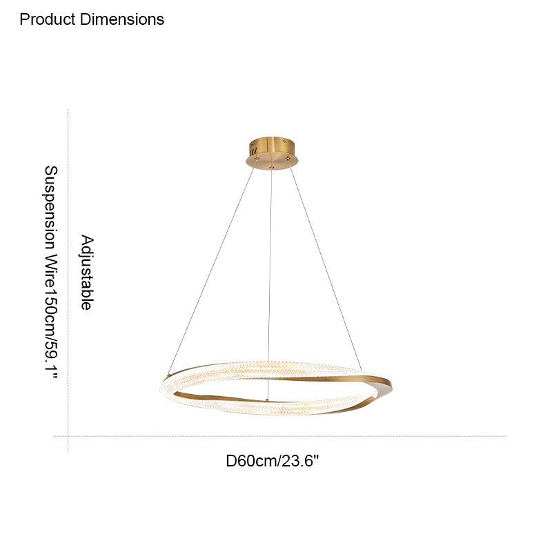 Diff Möbius Circular LED Chandelier-DF2128
