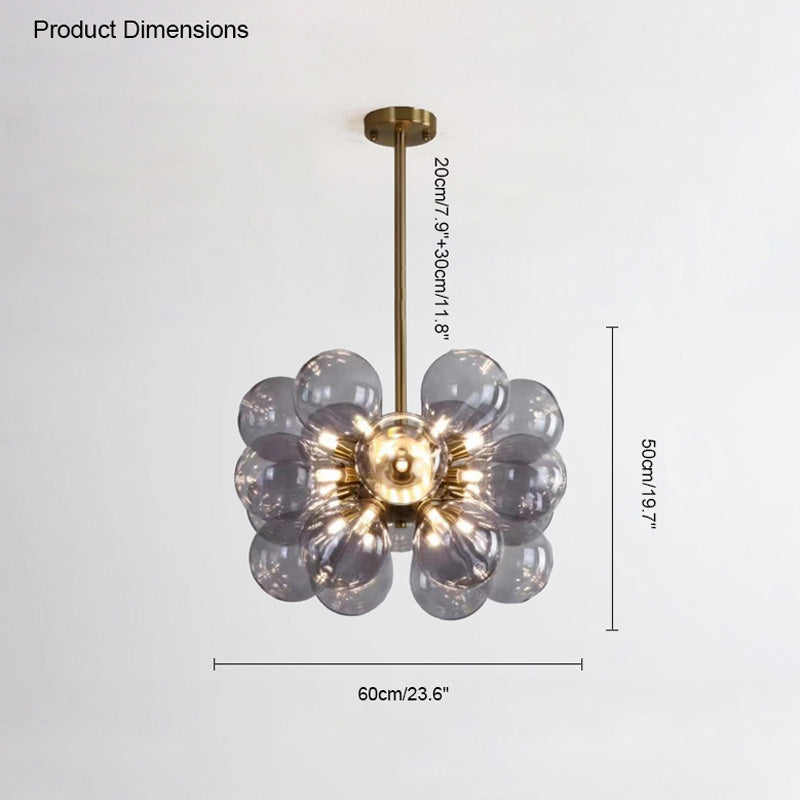 Diff 18 Bubbles Glass Chandelier-DF2051
