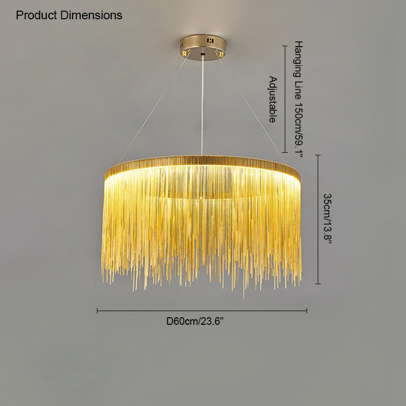 Diff Tassel Round/Linear Chandelier-DF2062