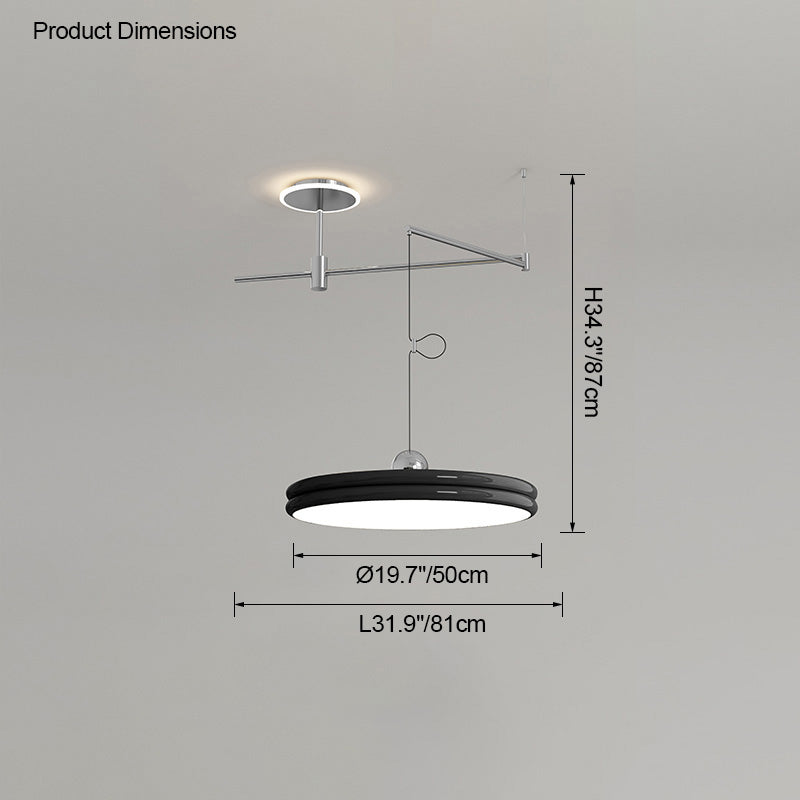 Diff Disc Offset Pendant Light-DF2251
