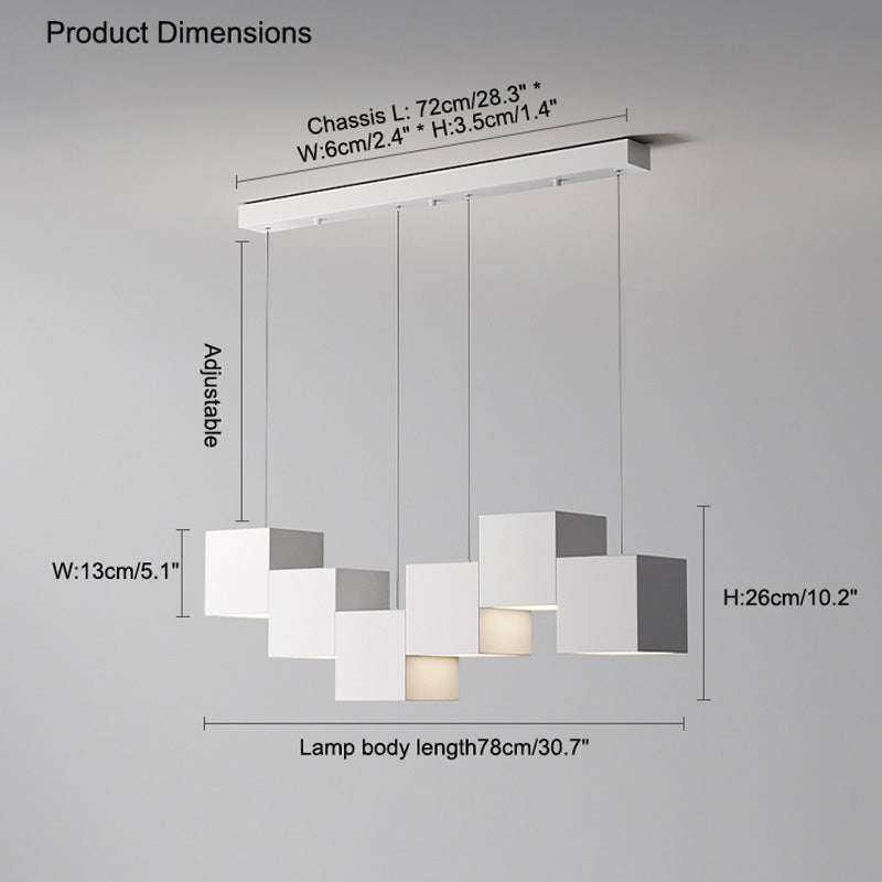 Diff Cube Linear Pendant Light-DF2013