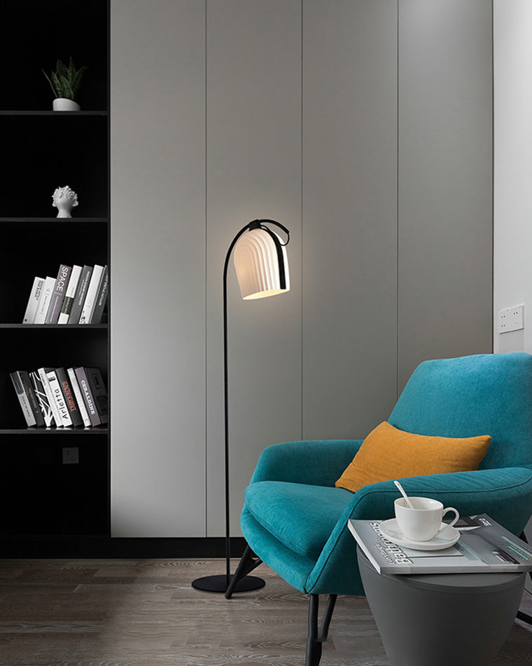 Diff Pleated Arc Floor Lamp for Reading-DF7033