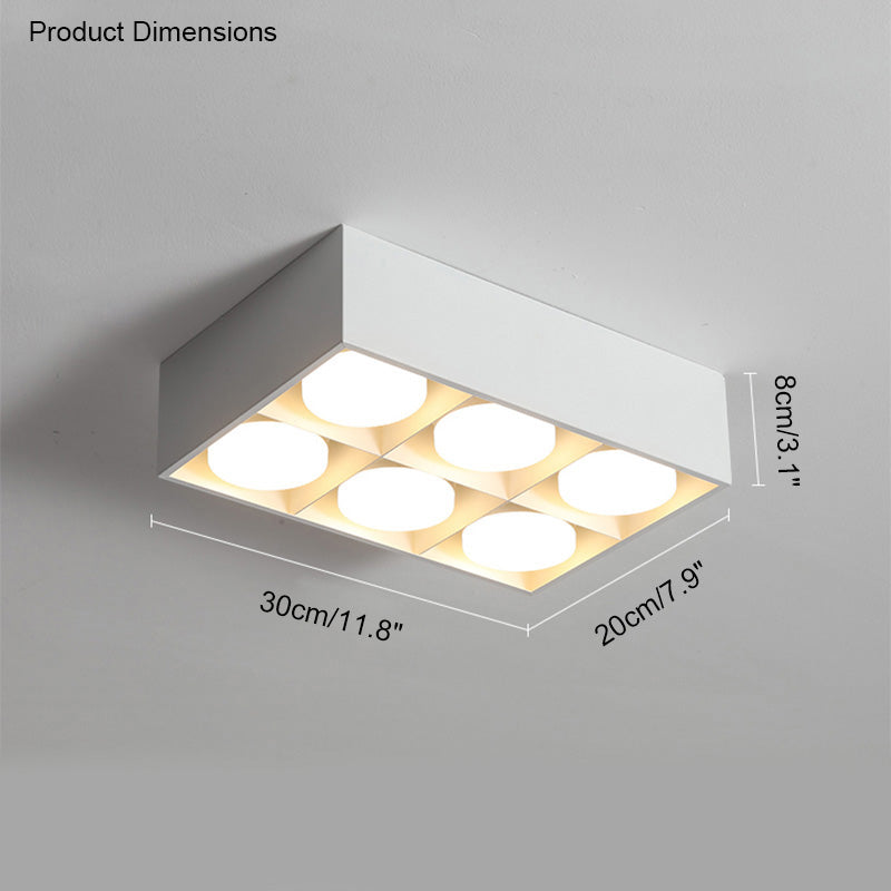 Diff Square Flush Mount Ceiling Light-DF1023