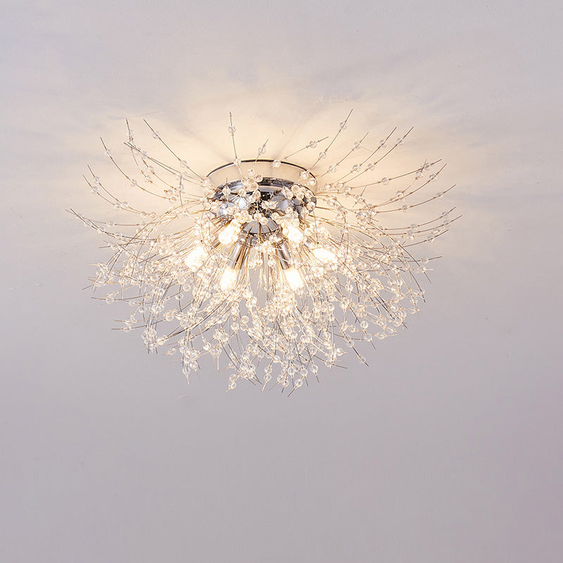 Diff Dandelion Crystal Flower Ceiling Light-DF1014