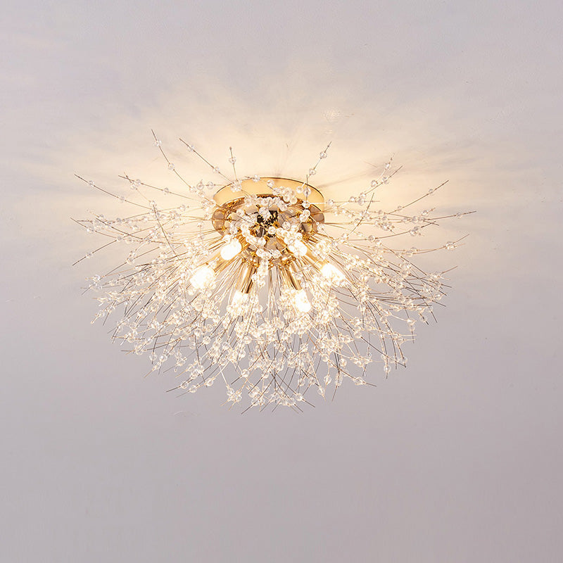 Diff Dandelion Crystal Flower Ceiling Light-DF1014