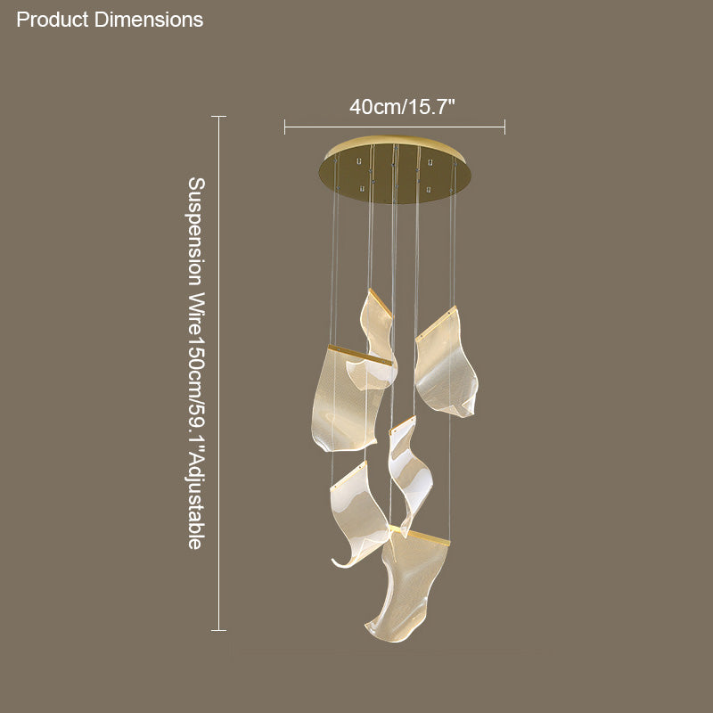 Diff Breeze Dimmable Acrylic Chandelier-DF2158