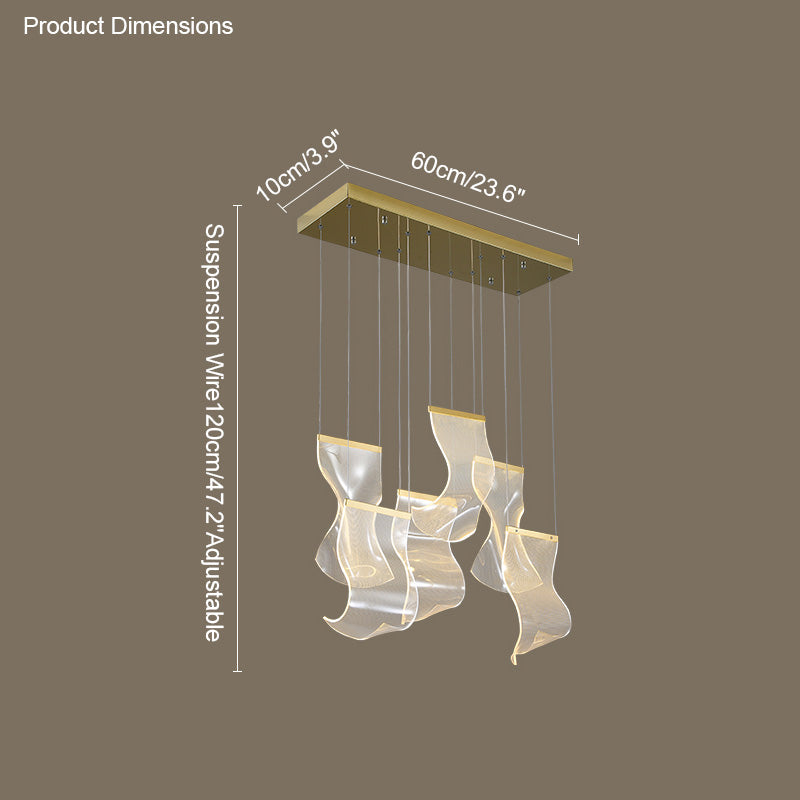 Diff Breeze Dimmable Acrylic Chandelier-DF2158