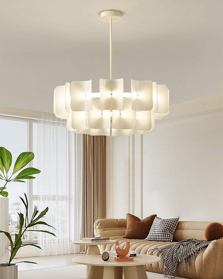 Diff White Tiered Acrylic Chandelier-DF2314
