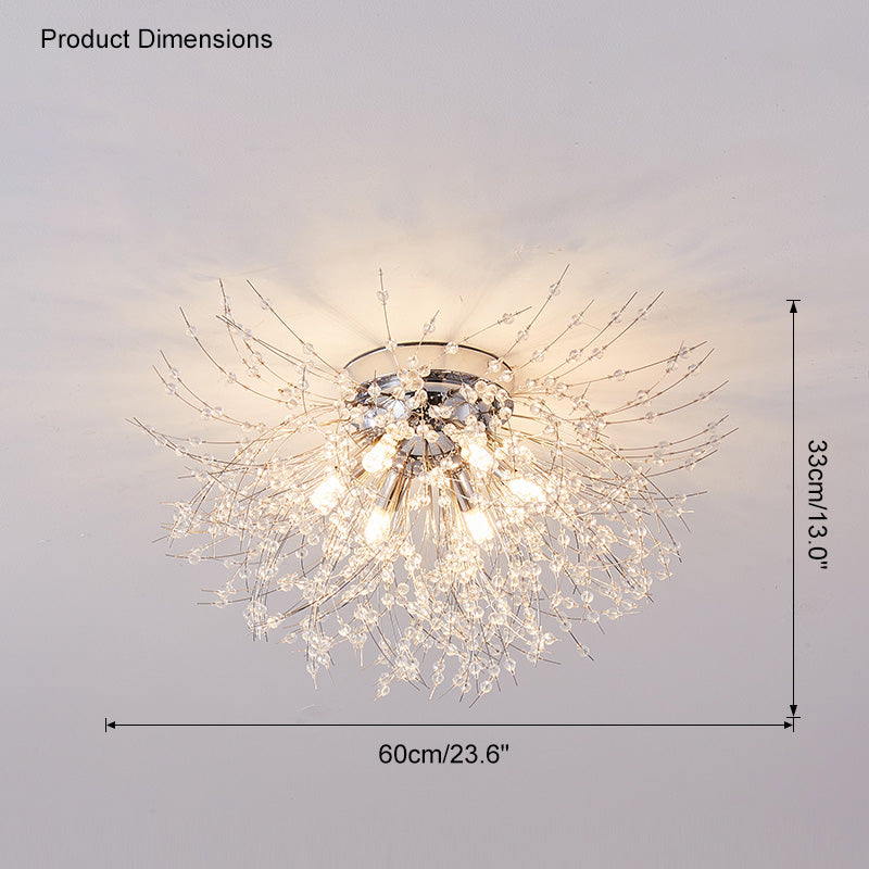 Diff Dandelion Crystal Flower Ceiling Light-DF1014
