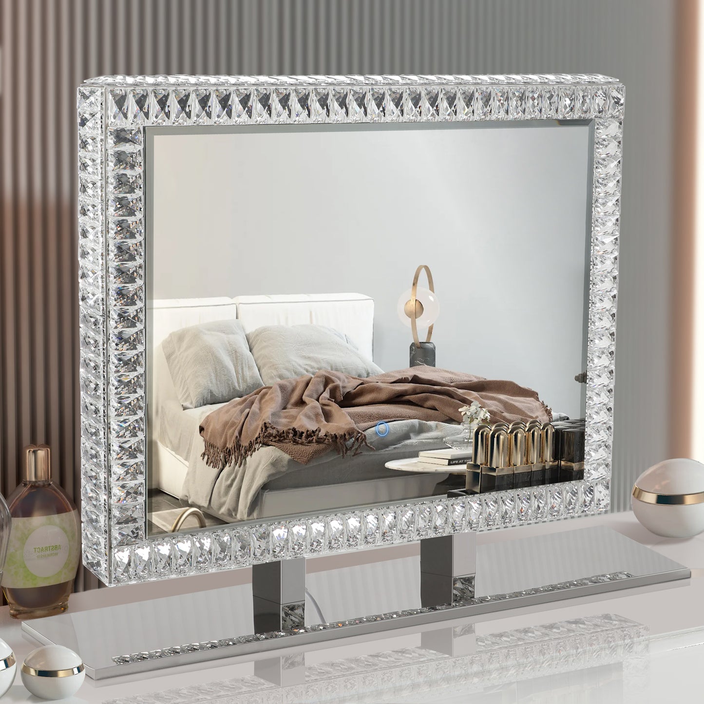 LED Crystal Mirror Light With Dimmable Lights-DG2025