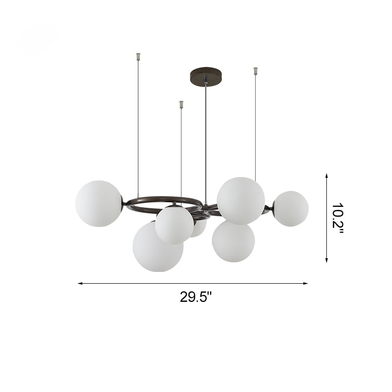 Diff Colored Glass Ball Chandelier-DF2253