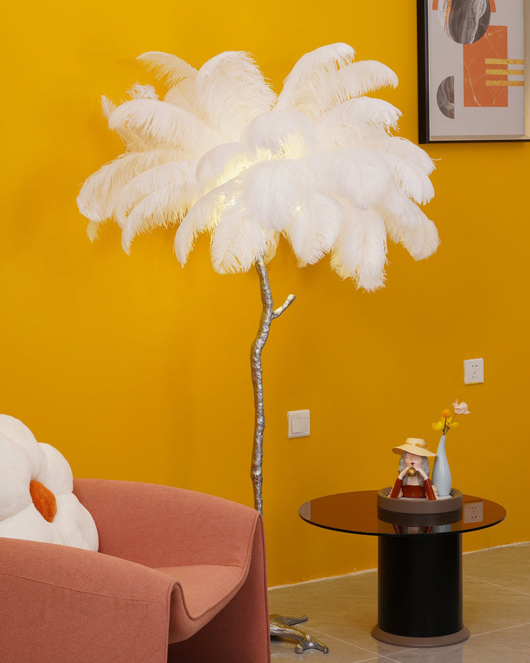 Diff Feather Palm Tree Floor Lamp-DF7000