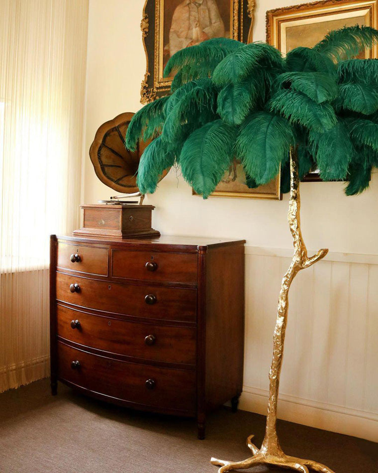 Diff Feather Palm Tree Floor Lamp-DF7000