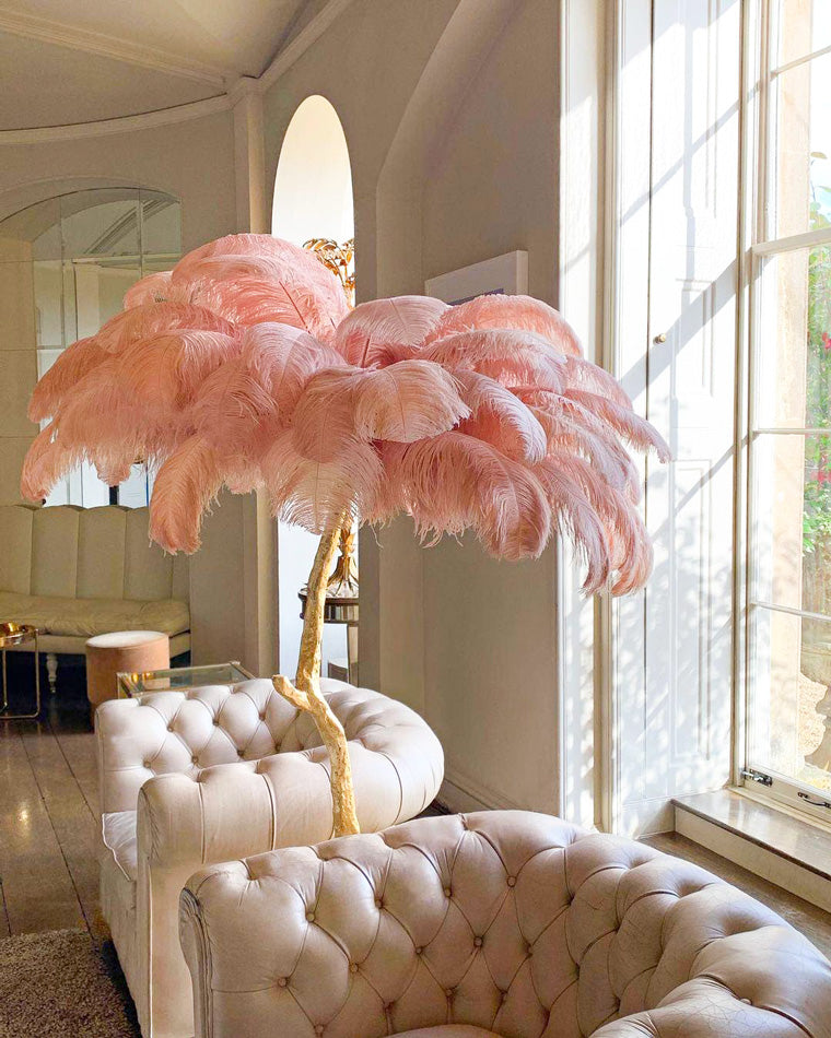 Diff Feather Palm Tree Floor Lamp-DF7000