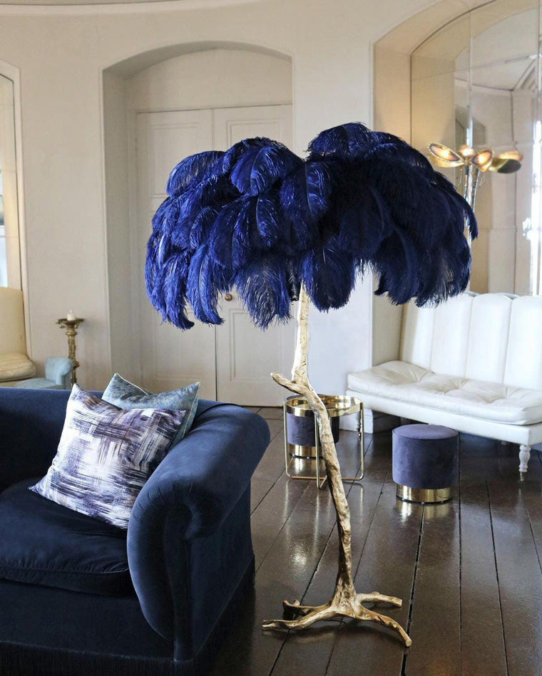 Diff Feather Palm Tree Floor Lamp-DF7000