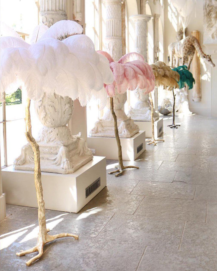 Diff Feather Palm Tree Floor Lamp-DF7000