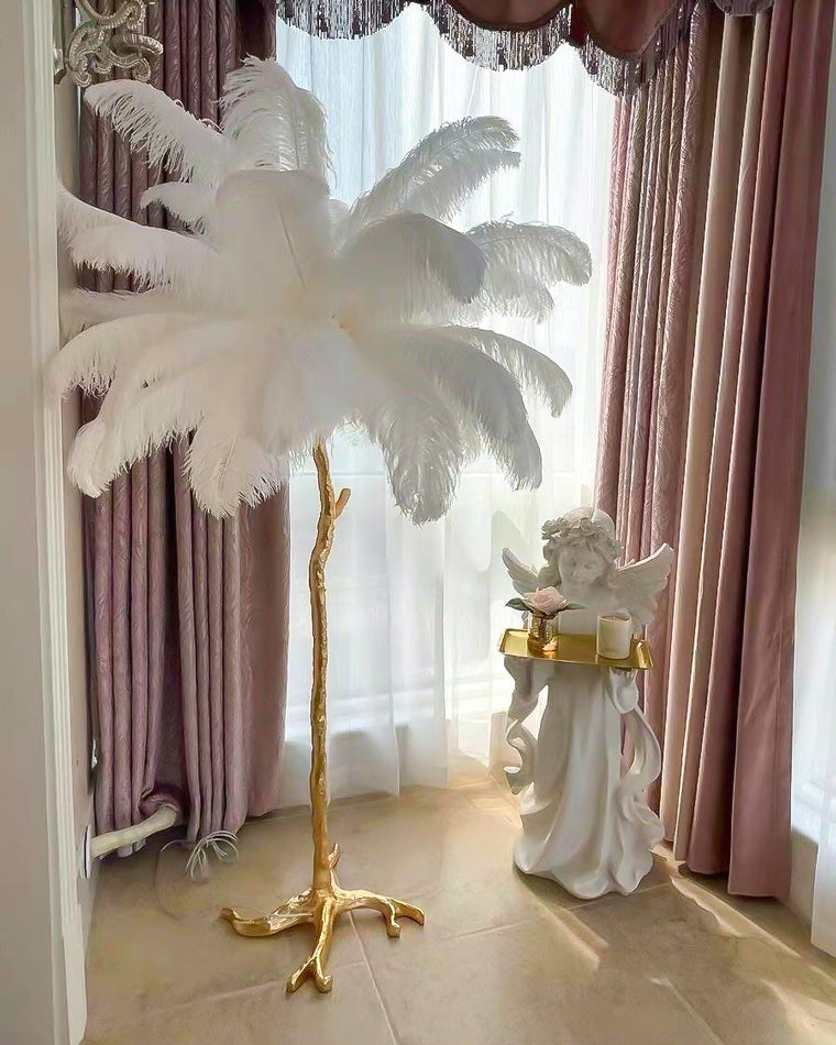 Diff Feather Palm Tree Floor Lamp-DF7000