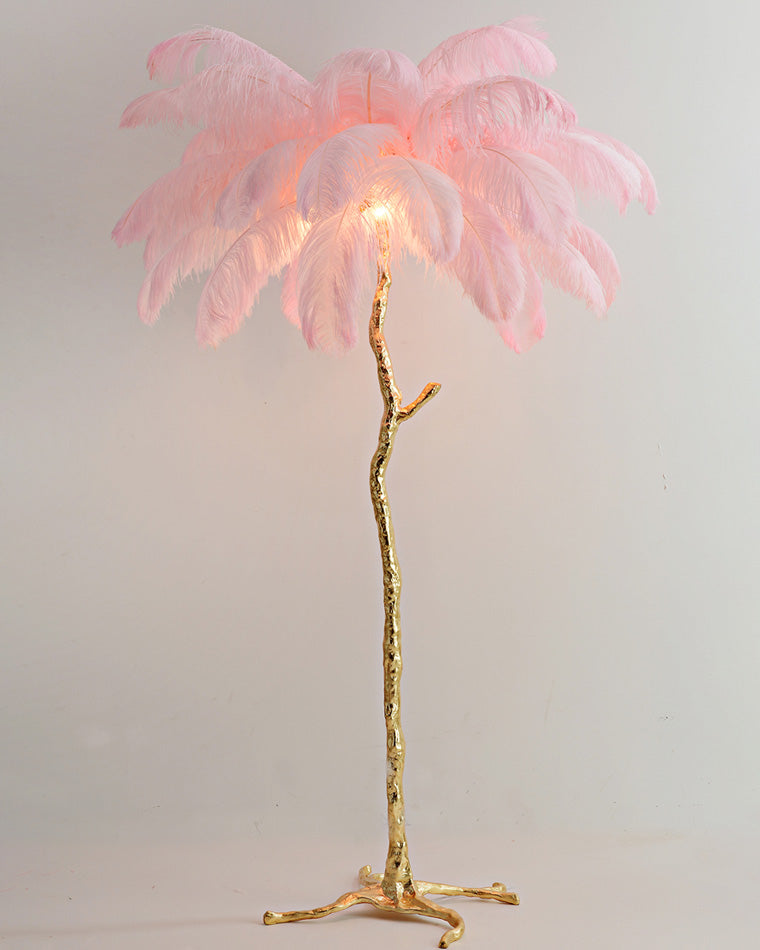 Diff Feather Palm Tree Floor Lamp-DF7000