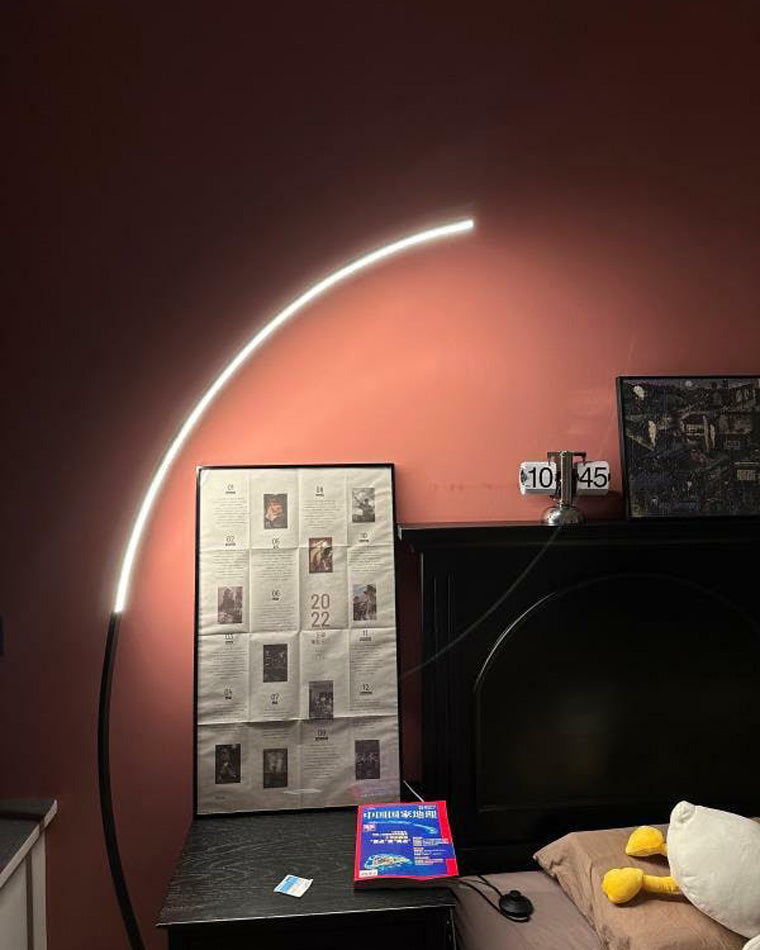 Diff Crescent Arc LED Floor Lamp-DF7001
