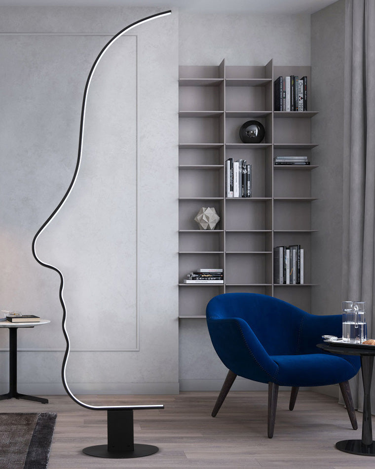 Diff Facial Profile Sculptural Floor Lamp-DF7002