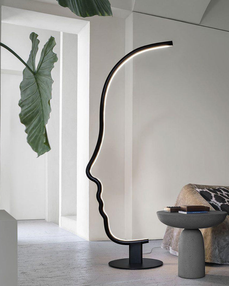Diff Facial Profile Sculptural Floor Lamp-DF7002