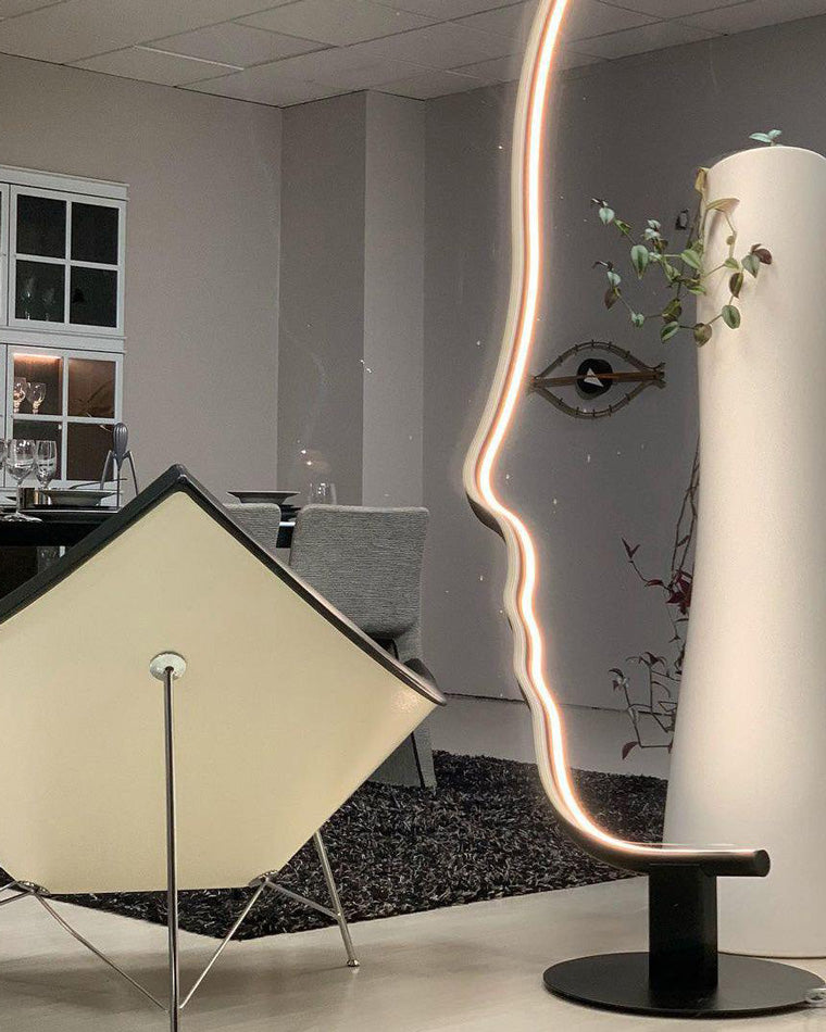 Diff Facial Profile Sculptural Floor Lamp-DF7002