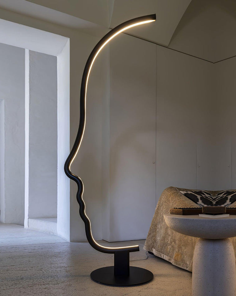 Diff Facial Profile Sculptural Floor Lamp-DF7002