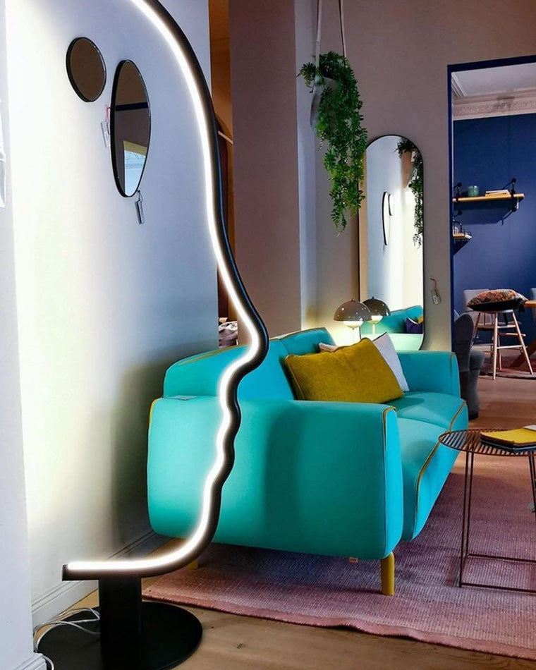 Diff Facial Profile Sculptural Floor Lamp-DF7002