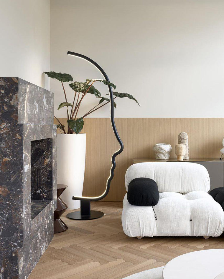 Diff Facial Profile Sculptural Floor Lamp-DF7002