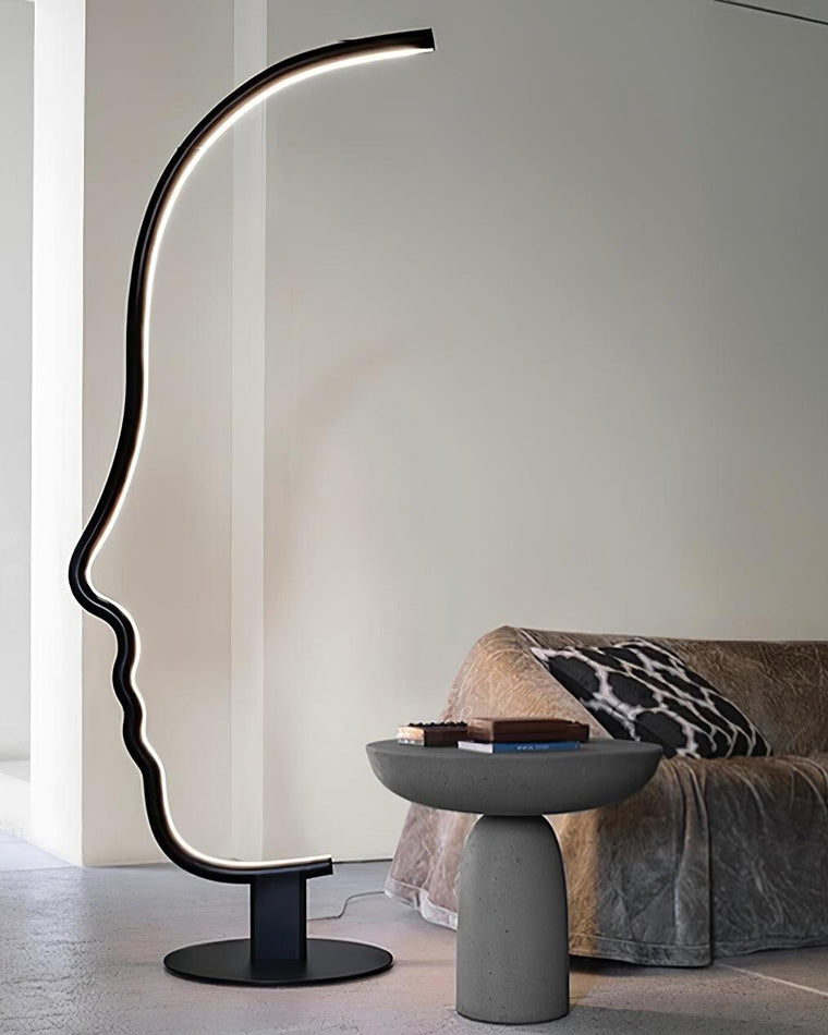 Diff Facial Profile Sculptural Floor Lamp-DF7002