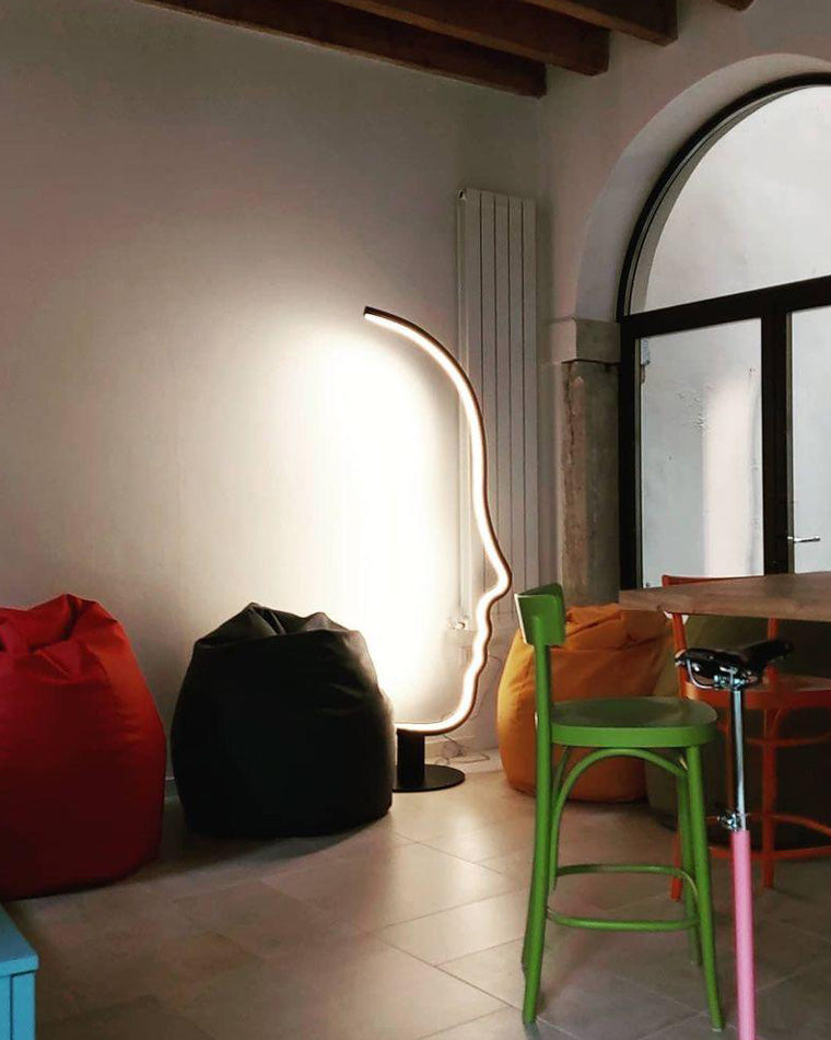 Diff Facial Profile Sculptural Floor Lamp-DF7002