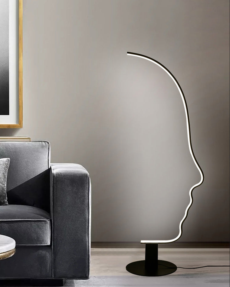 Diff Facial Profile Sculptural Floor Lamp-DF7002